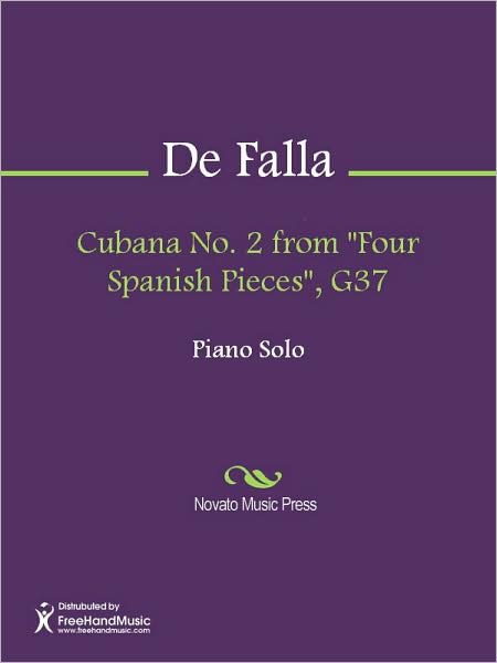 Cubana No. 2 from "Four Spanish Pieces", G37