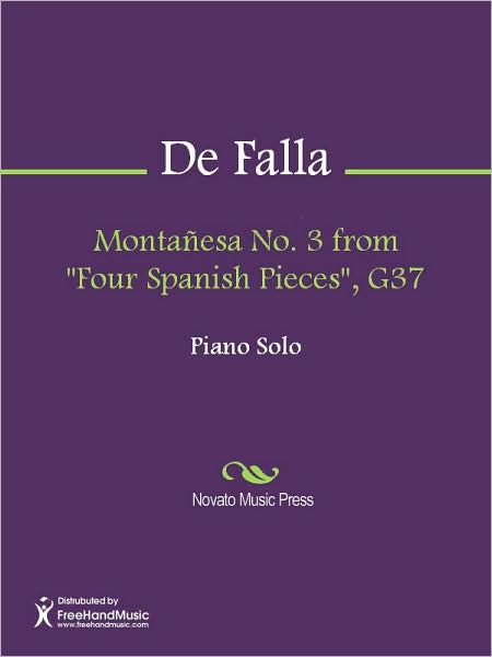 Montanesa No. 3 from "Four Spanish Pieces", G37