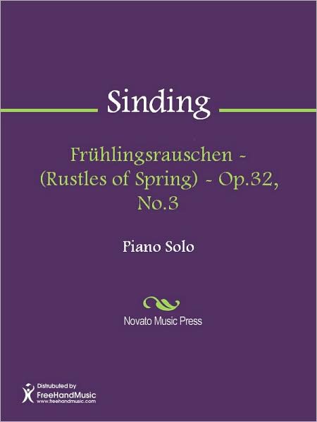 Fruhlingsrauschen - (Rustles of Spring) - Op.32, No.3