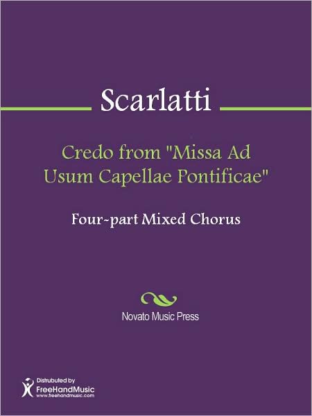 Credo from "Missa Ad Usum Capellae Pontificae"