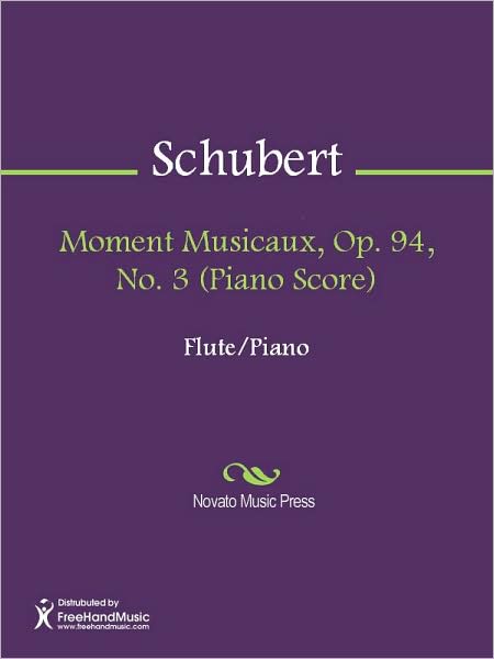 Moment Musicaux, Op. 94, No. 3 (Piano Score)