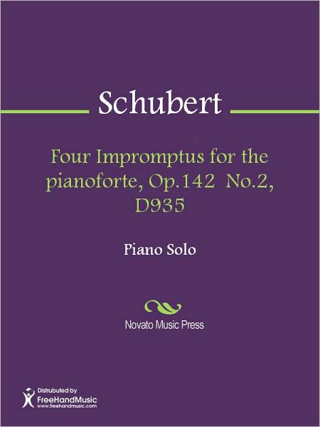 Four Impromptus for the pianoforte, Op.142 No.2, D935