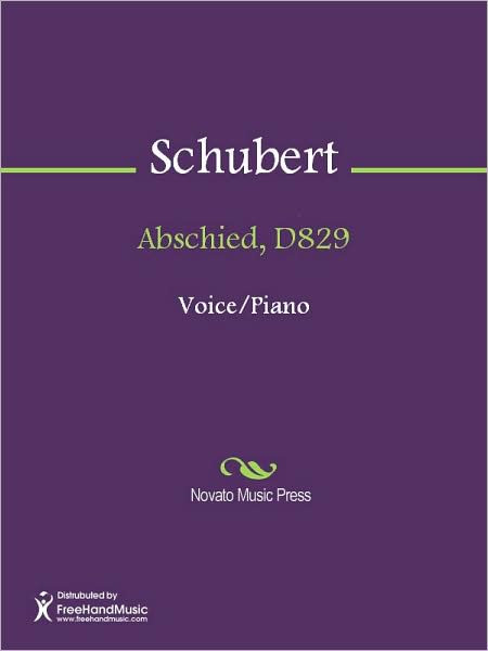 Abschied, D829
