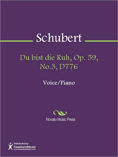Du bist die Ruh, Op. 59, No.3, D776