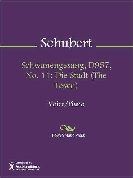 Schwanengesang, D957, No. 11: Die Stadt (The Town)