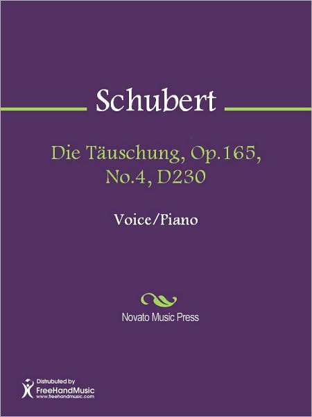 Die Tauschung, Op.165, No.4, D230