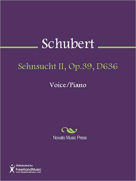 Sehnsucht II, Op.39, D636