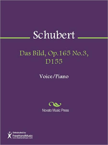 Das Bild, Op.165 No.3, D155