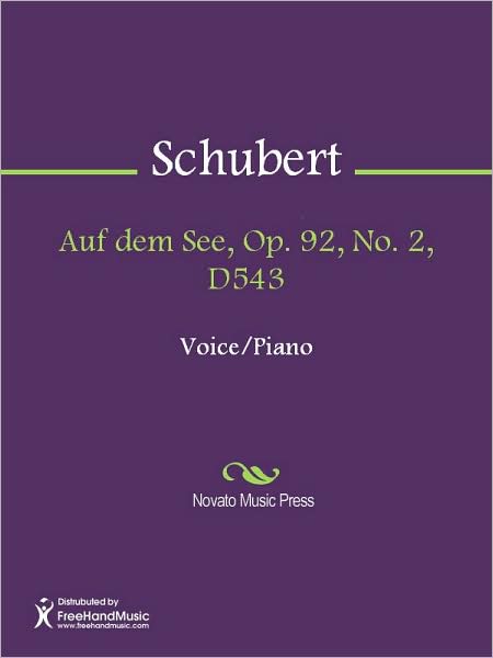 Auf dem See, Op. 92, No. 2, D543