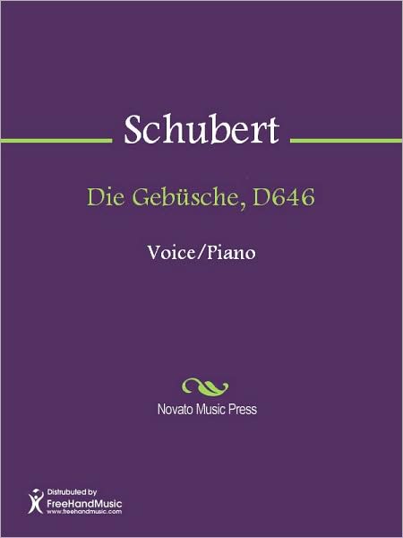 Die Gebusche, D646