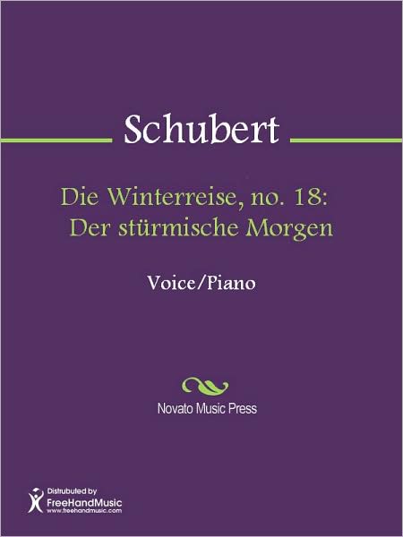 Die Winterreise, no. 18: Der sturmische Morgen