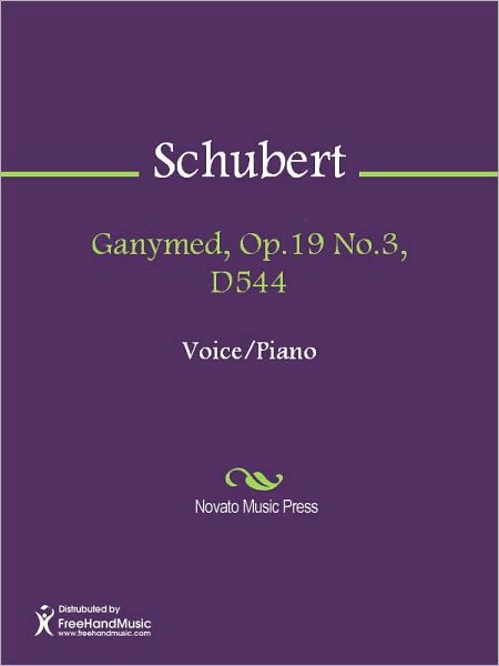 Ganymed, Op.19 No.3, D544