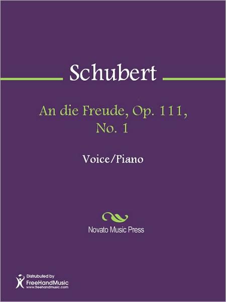 An die Freude, Op. 111, No. 1