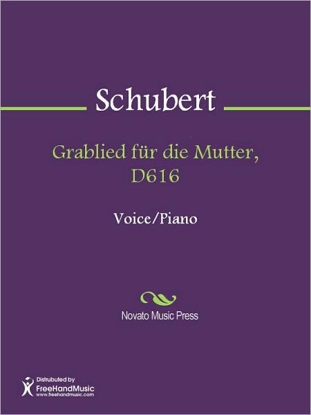 Grablied fur die Mutter, D616