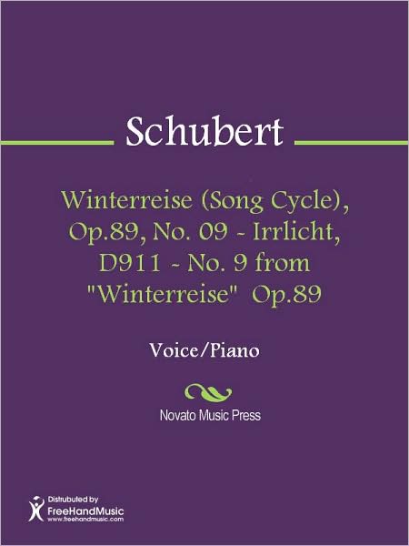 Winterreise (Song Cycle), Op.89, No. 09 - Irrlicht, D911 - No. 9 from "Winterreise" Op.89