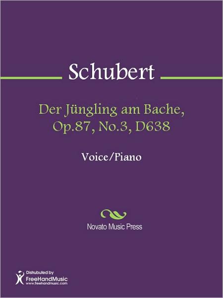 Der Jungling am Bache, Op.87, No.3, D638