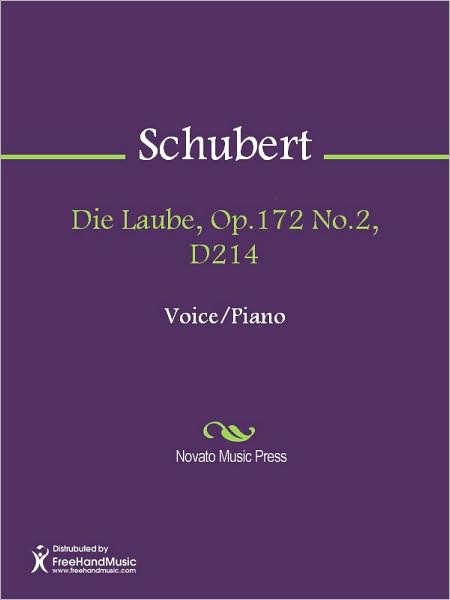 Die Laube, Op.172 No.2, D214