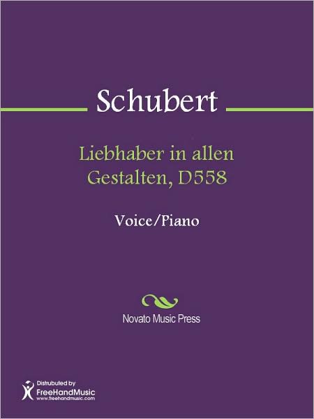 Liebhaber in allen Gestalten, D558