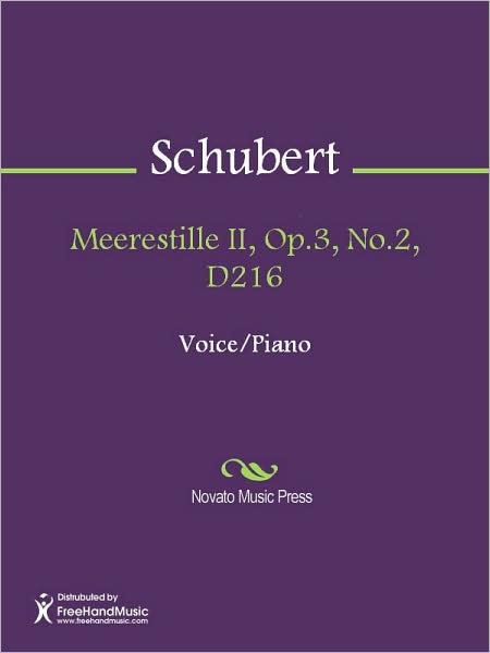 Meerestille II, Op.3, No.2, D216