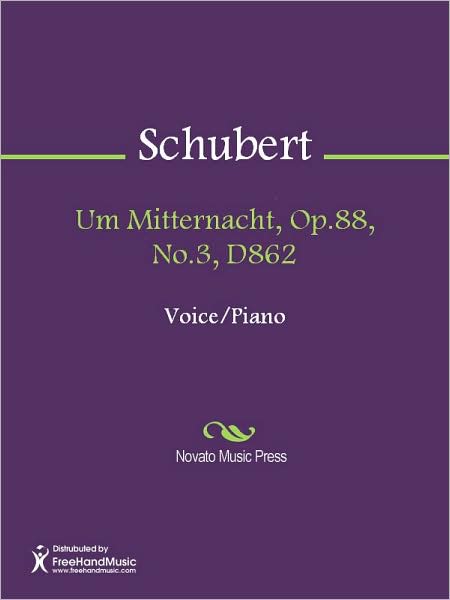 Um Mitternacht, Op.88, No.3, D862