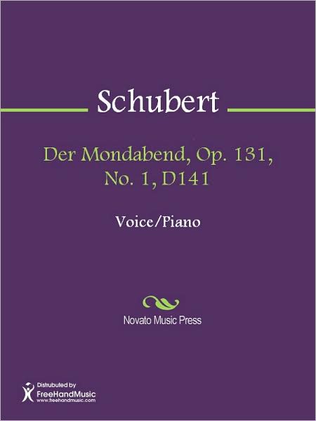 Der Mondabend, Op. 131, No. 1, D141
