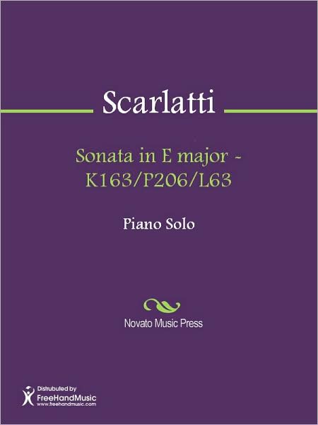 Sonata in E major - K163/P206/L63