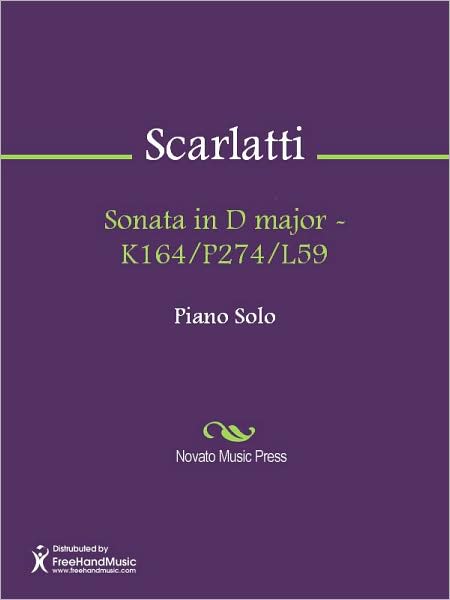 Sonata in D major - K164/P274/L59