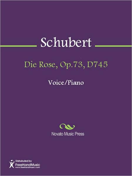 Die Rose, Op.73, D745