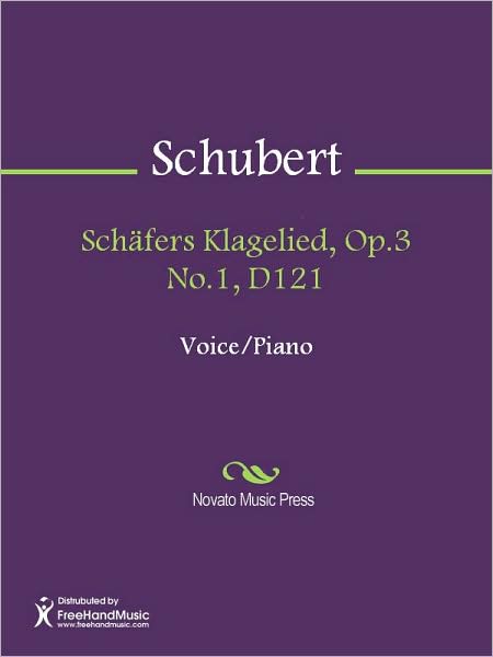 Schafers Klagelied, Op.3 No.1, D121