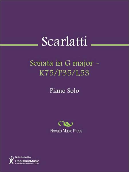 Sonata in G major - K75/P35/L53