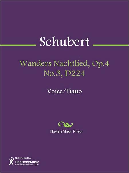 Wanders Nachtlied, Op.4 No.3, D224