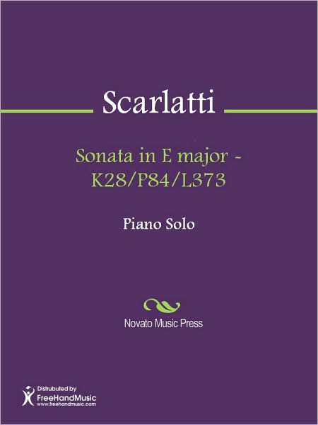 Sonata in E major - K28/P84/L373