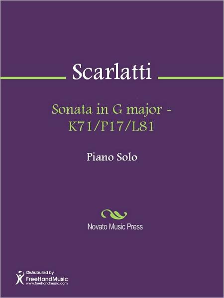 Sonata in G major - K71/P17/L81