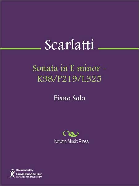 Sonata in E minor - K98/P219/L325