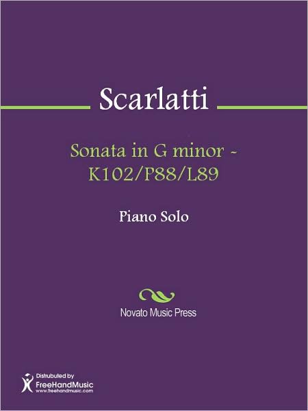 Sonata in G minor - K102/P88/L89