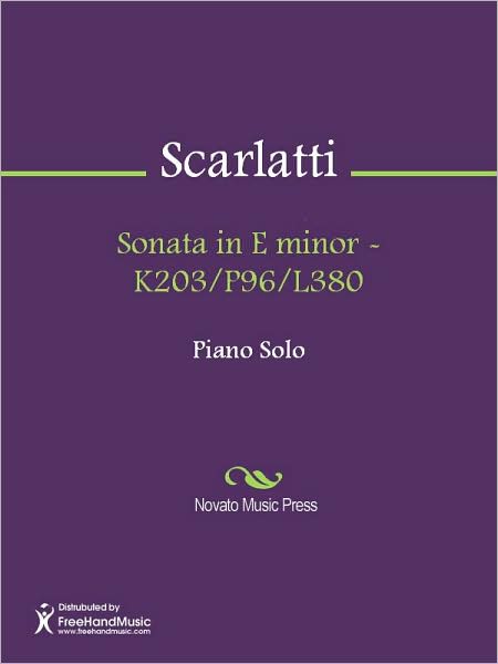 Sonata in E minor - K203/P96/L380
