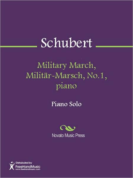Military March, Militar-Marsch, No.1, piano