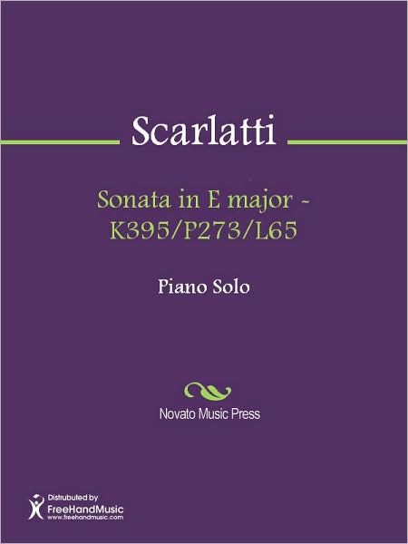 Sonata in E major - K395/P273/L65