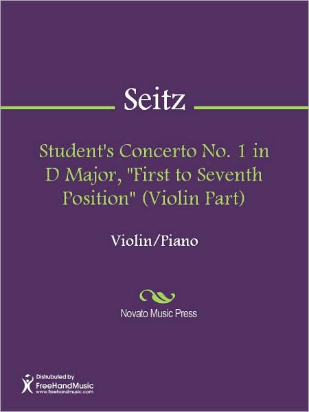 Student's Concerto No. 1 in D Major, "First to Seventh Position" (Violin Part)