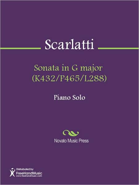 Sonata in G major (K432/P465/L288)