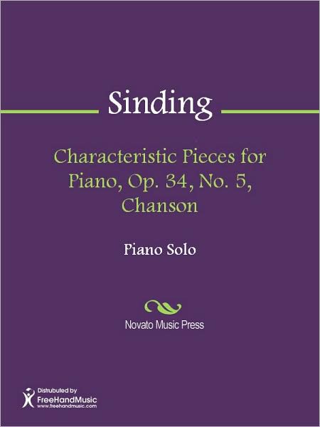 Characteristic Pieces for Piano, Op. 34, No. 5, Chanson