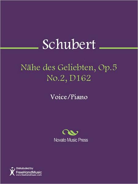 Nahe des Geliebten, Op.5 No.2, D162