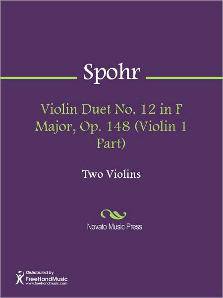 Violin Duet No. 12 in F Major, Op. 148 (Violin 1 Part)
