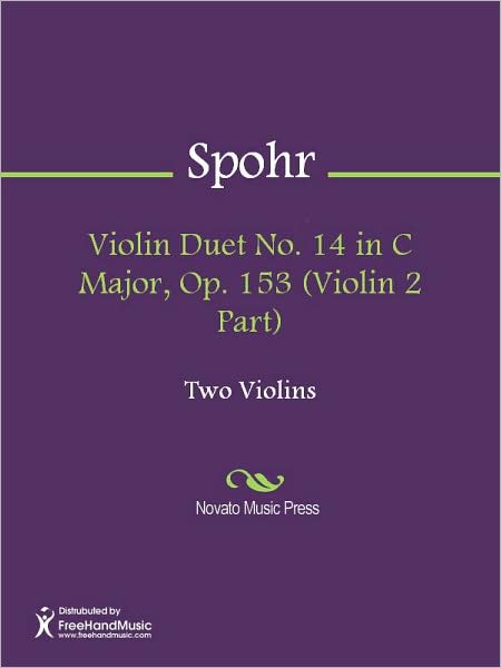 Violin Duet No. 14 in C Major, Op. 153 (Violin 2 Part)