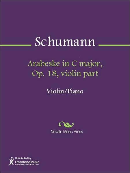 Arabeske in C major, Op. 18, violin part