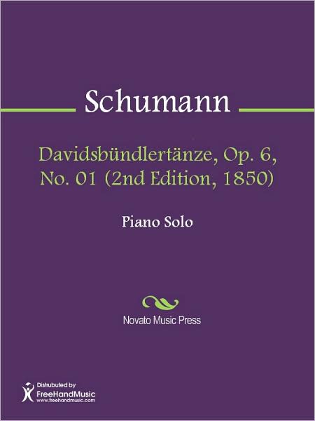 Davidsbundlertanze, Op. 6, No. 01 (2nd Edition, 1850)