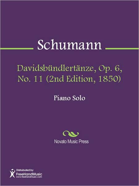 Davidsbundlertanze, Op. 6, No. 11 (2nd Edition, 1850)