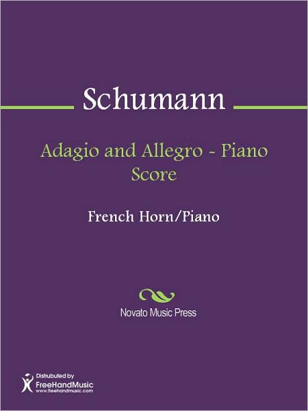 Adagio and Allegro - Piano Score