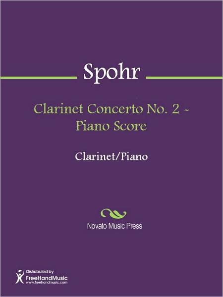 Clarinet Concerto No. 2 - Piano Score