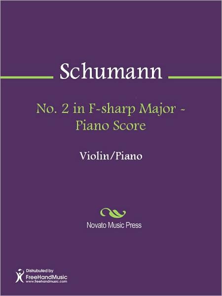 No. 2 in F-sharp Major - Piano Score